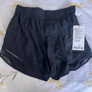 Lululemon Hotty Hot HR Short 4” Lined - Women's Black Athletic Shorts